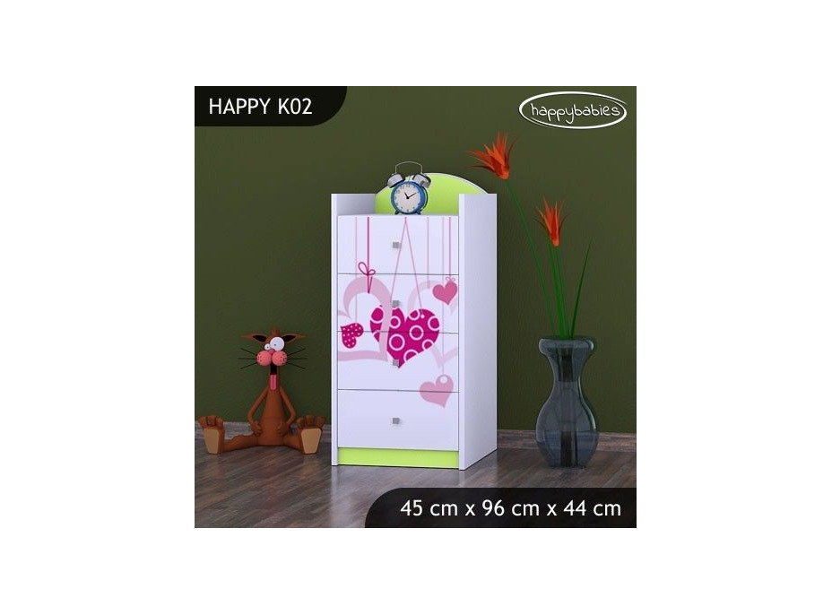 Dětská komoda FALL IN LOVE - TYP 2