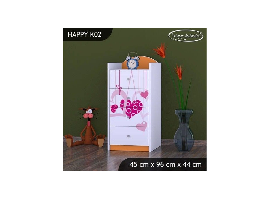 Dětská komoda FALL IN LOVE - TYP 2