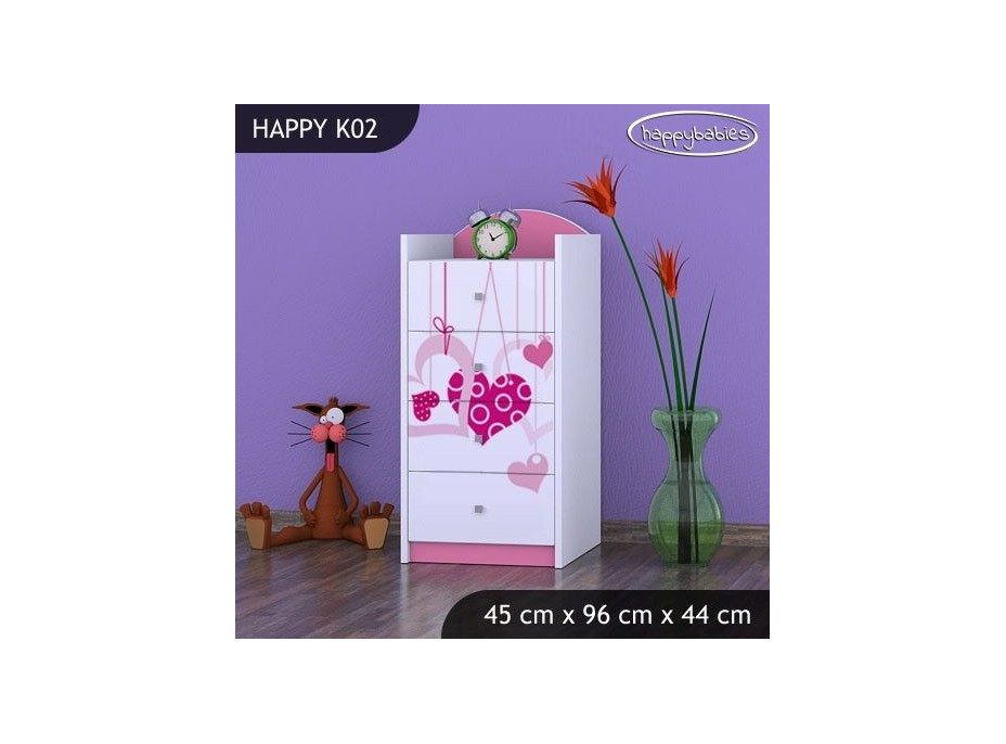 Dětská komoda FALL IN LOVE - TYP 2
