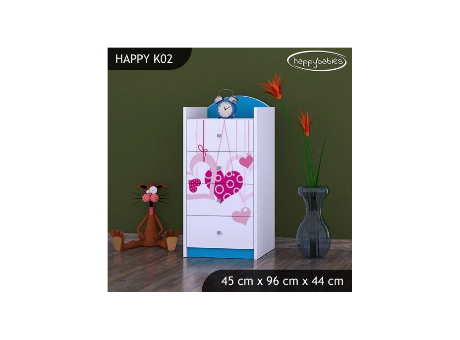 Dětská komoda FALL IN LOVE - TYP 2