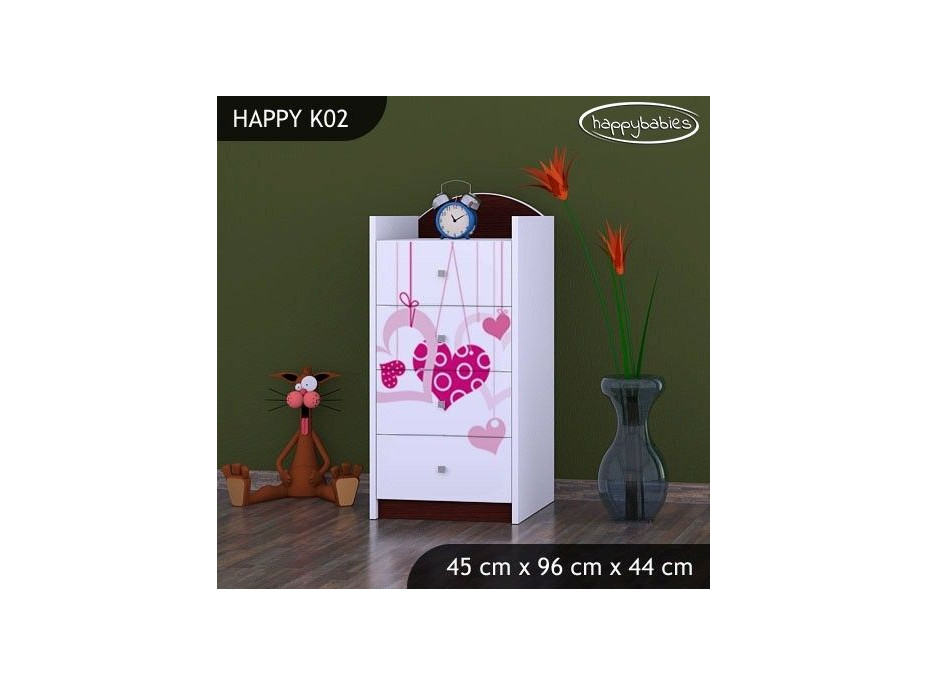 Dětská komoda FALL IN LOVE - TYP 2