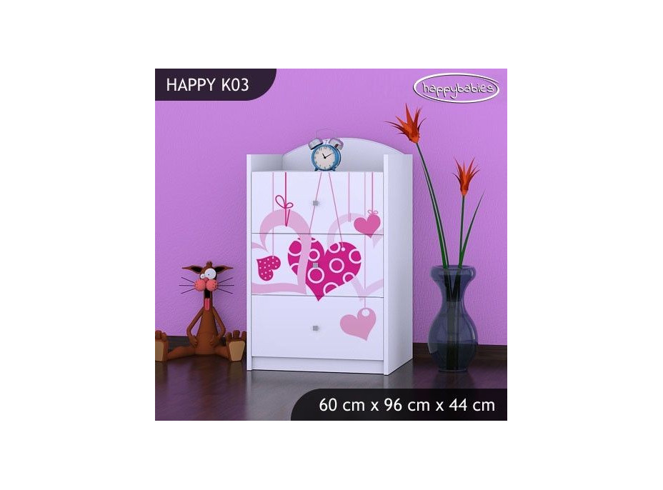 Dětská komoda FALL IN LOVE - TYP 3