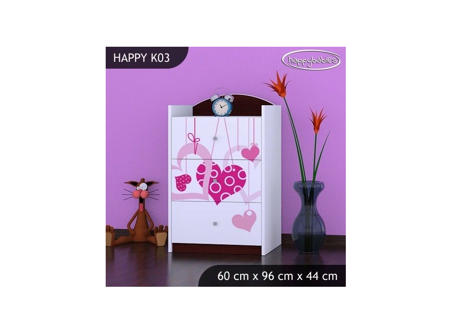 Dětská komoda FALL IN LOVE - TYP 3