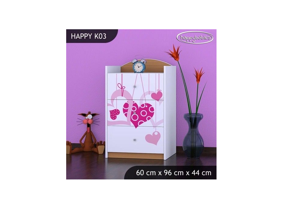 Dětská komoda FALL IN LOVE - TYP 3