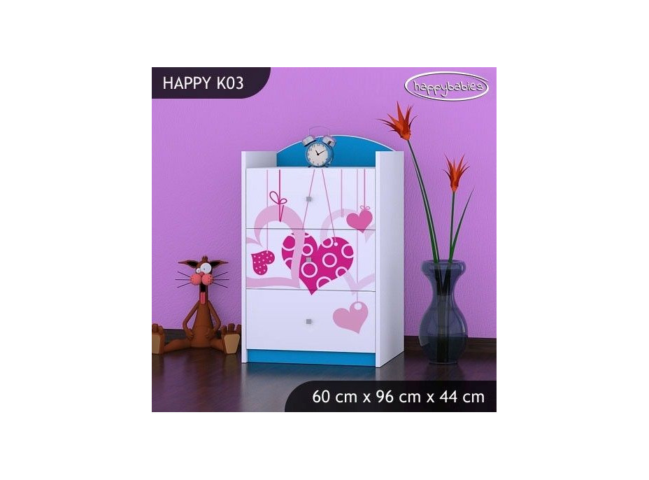 Dětská komoda FALL IN LOVE - TYP 3