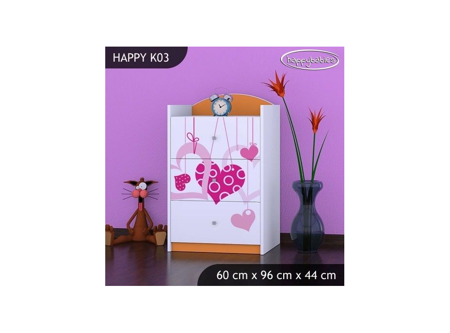 Dětská komoda FALL IN LOVE - TYP 3