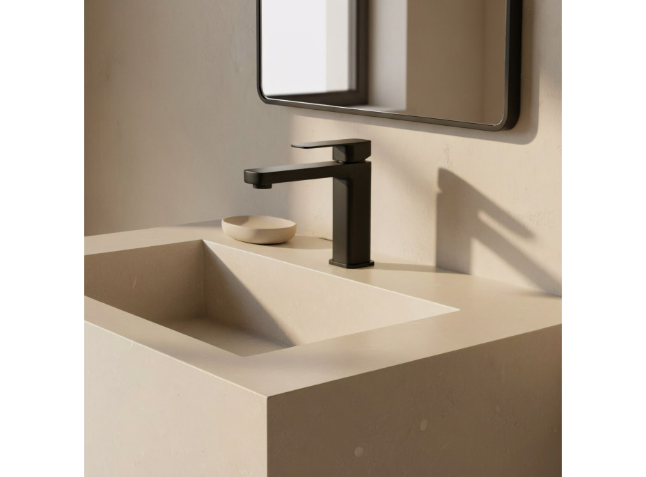 Umyvadlová baterie REA ARLO - černá - nízká