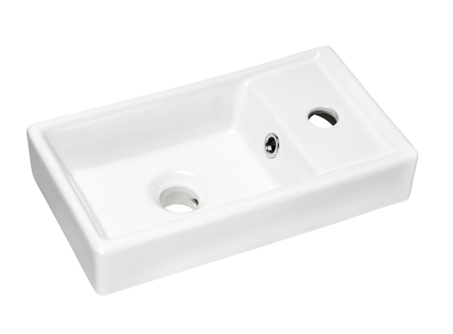 Koupelnová závěsná skříňka s umyvadlem ADÉLA 40 cm - kašmírová