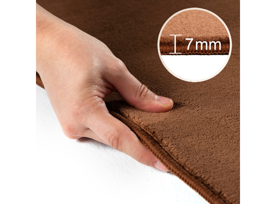 Kusový koberec Sky 5400 Brown kruh