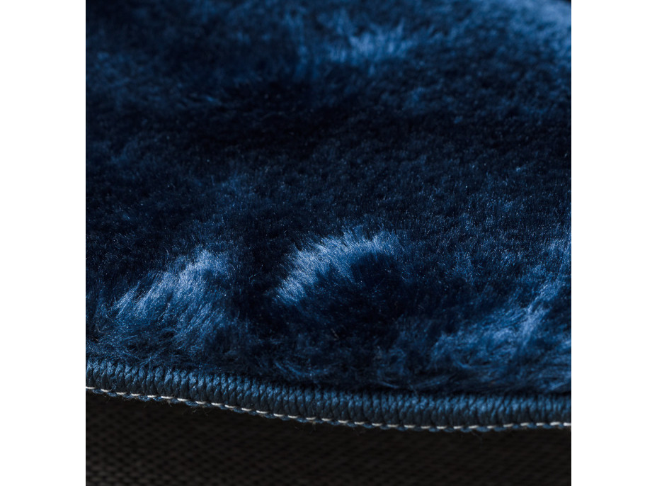 Kusový koberec Visco Rabbit Dark blue 10 kruh