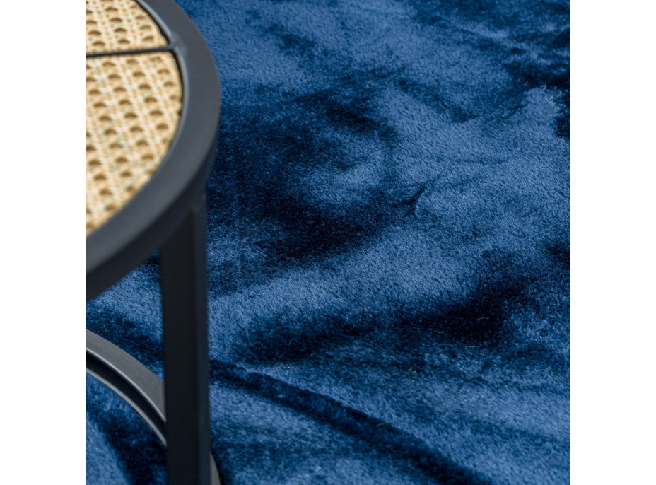 Kusový koberec Visco Rabbit Dark blue 10 kruh