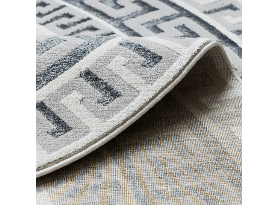 Kusový koberec Allure 1960 white/grey kruh
