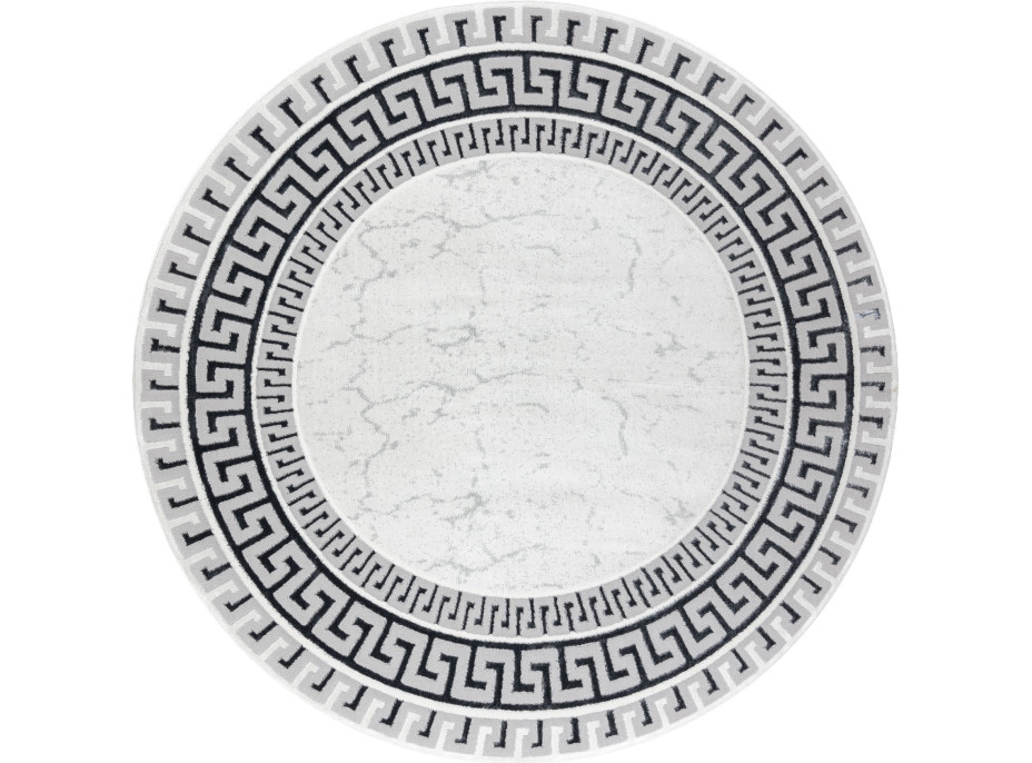 Kusový koberec Allure 1960 white/grey kruh