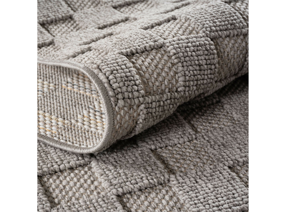 Kusový koberec Helix 2203 silver kruh