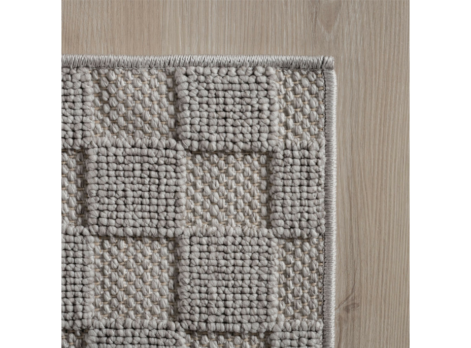 Kusový koberec Helix 2203 silver kruh