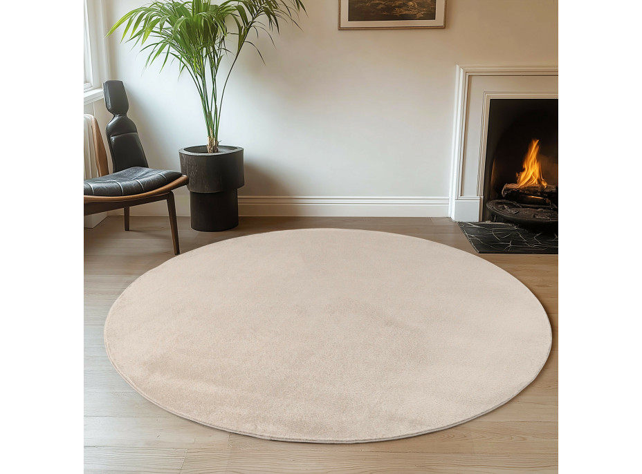 Kusový koberec Joy 1400 cream kruh