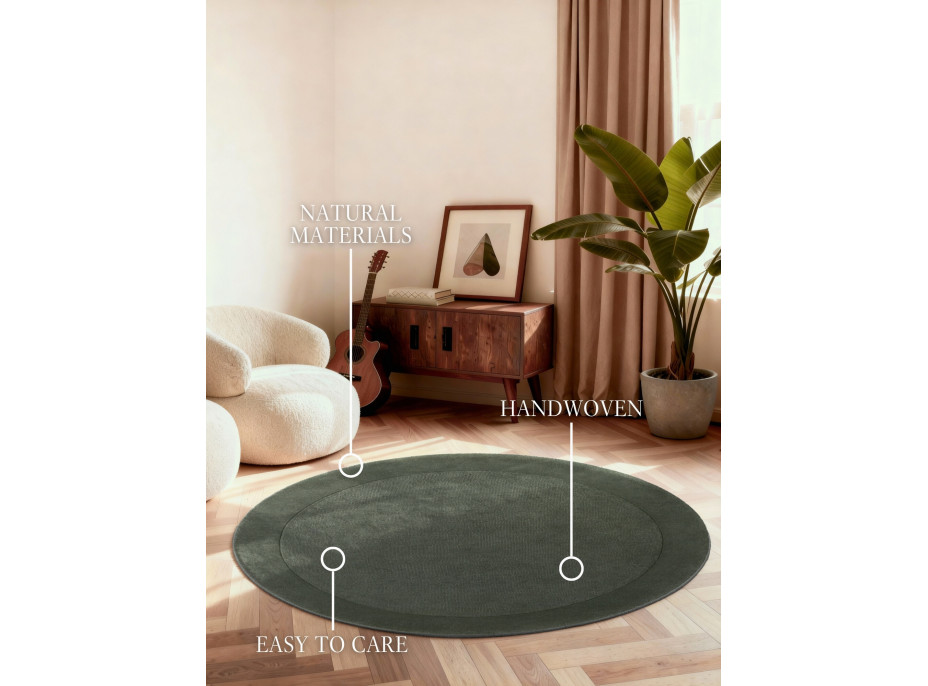 Kusový koberec Villeroy & Boch Kari 106284 Green kruh