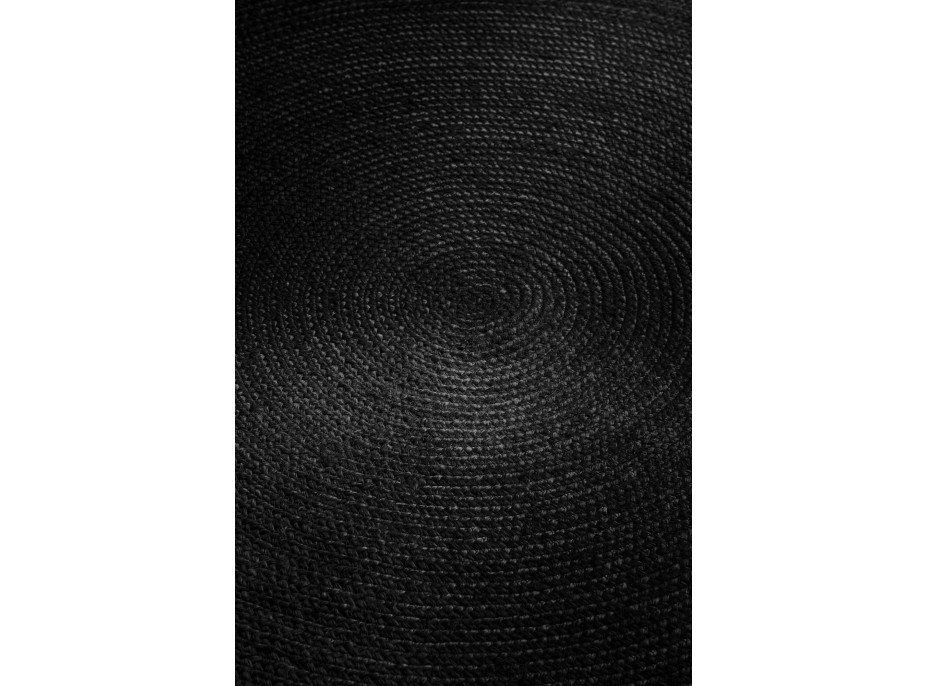 Kusový koberec Jute Braided 106322 Black kruh