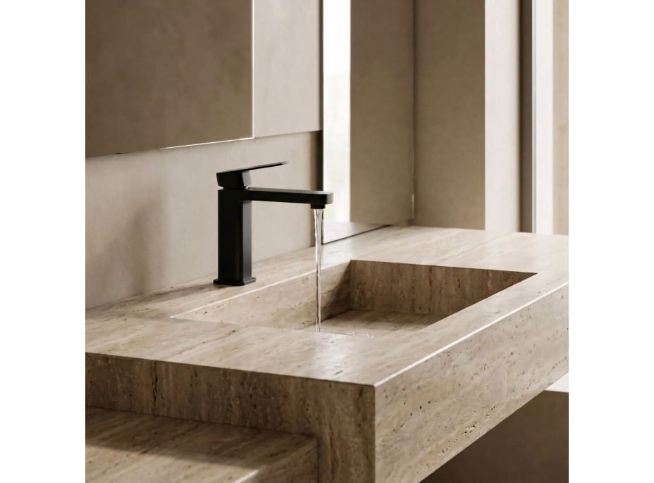 Umyvadlová baterie REA ARLO - černá - nízká