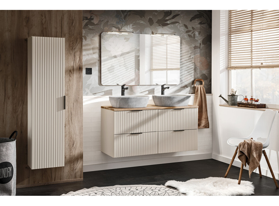 Koupelnová závěsná skříňka pod umyvadlo ADÉLA 80 cm - kašmírová