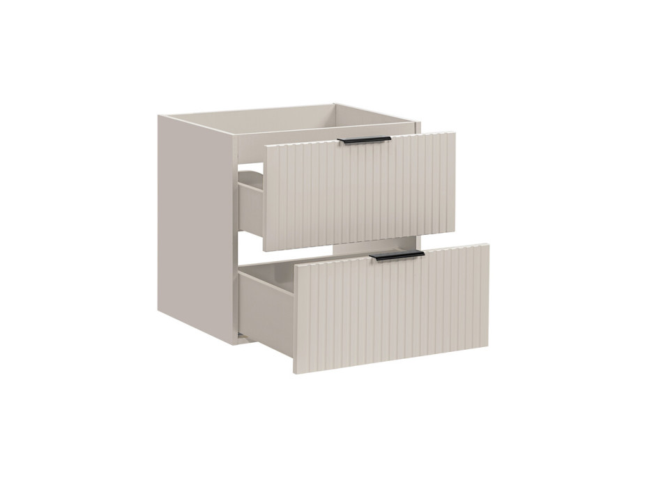 Koupelnová závěsná skříňka s deskou ADÉLA 60 cm - kašmírová