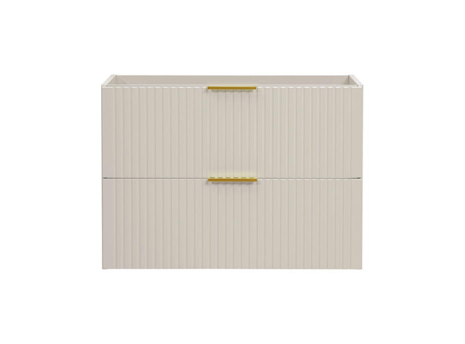 Koupelnová závěsná skříňka s deskou ADÉLA 80 cm - kašmírová