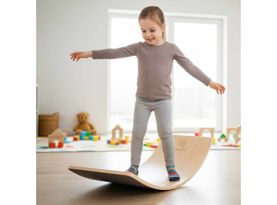 LULILO Ajlo Houpací balanční prkno - šedé