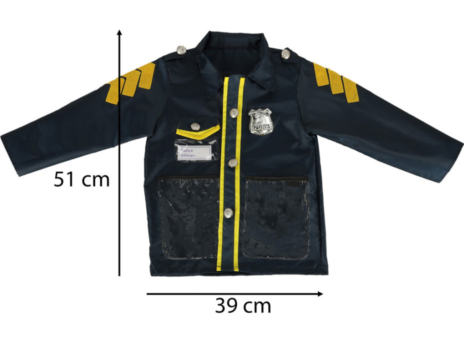Karnevalový kostým - Policista s pouty 3-8 let