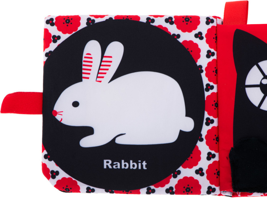 Kontrastní látková knížka pro miminka - Les