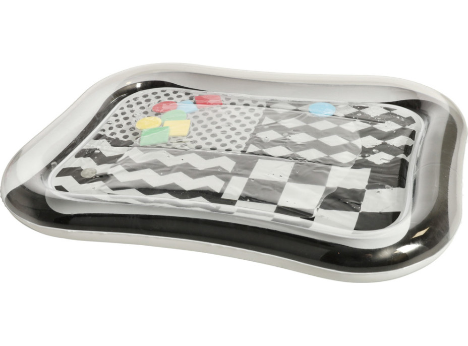 Nafukovací vodní podložka s kontrastními černobílými vzory - 65 cm x 50 cm