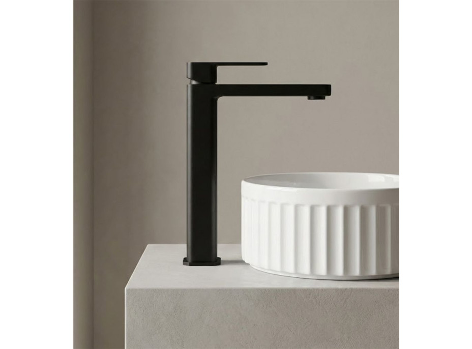Umyvadlová baterie REA ARLO - černá - vysoká