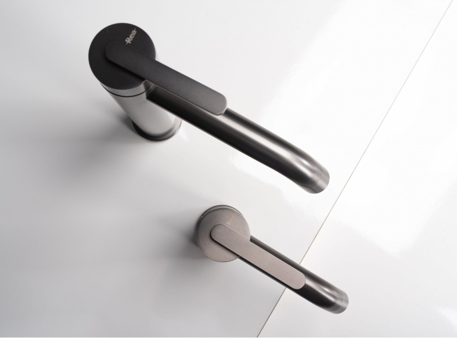 Umyvadlová baterie REA ONTARIO - gun grey - vysoká