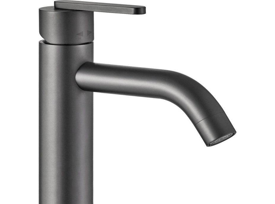 Umyvadlová baterie REA ONTARIO - gun grey - vysoká
