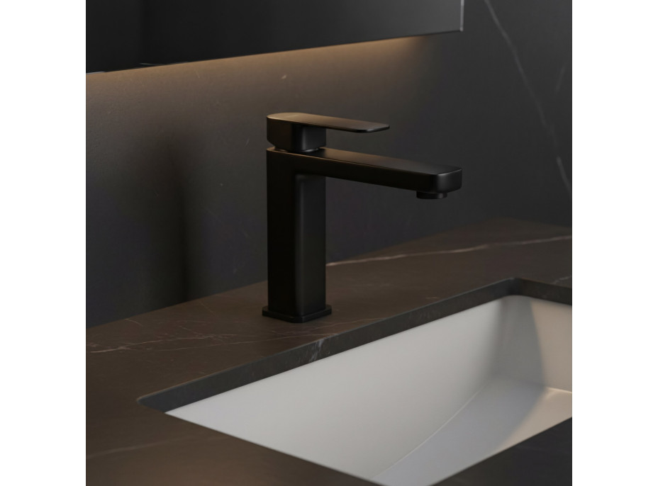 Umyvadlová baterie REA ARLO - černá - nízká