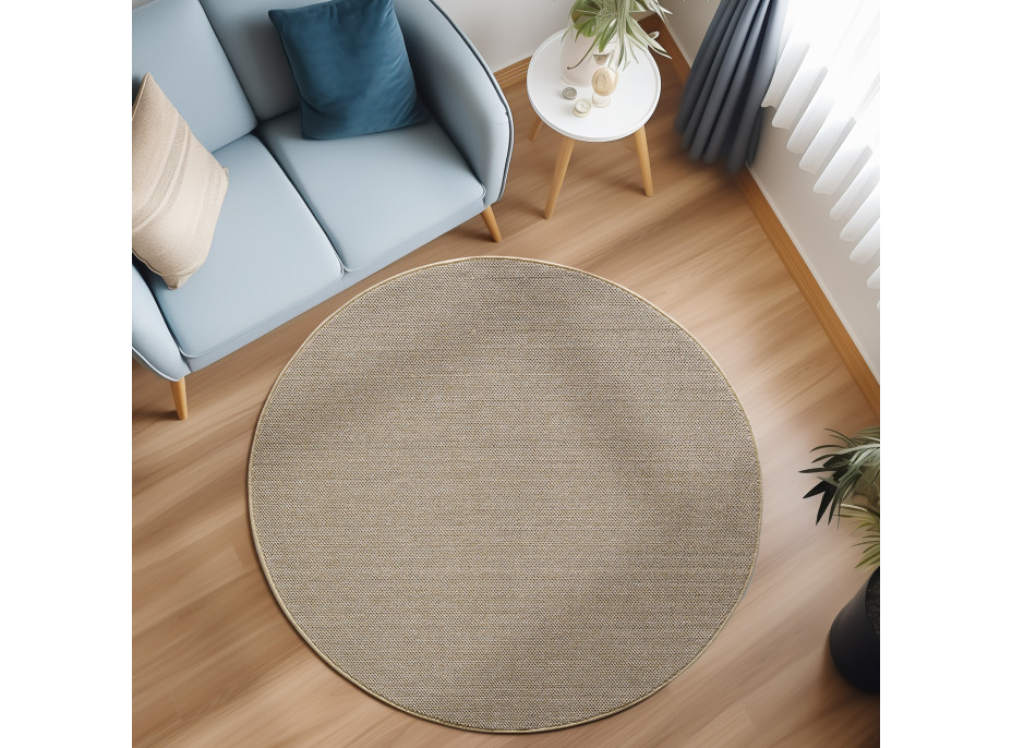 Kusový koberec Loom 4300 Beige kruh