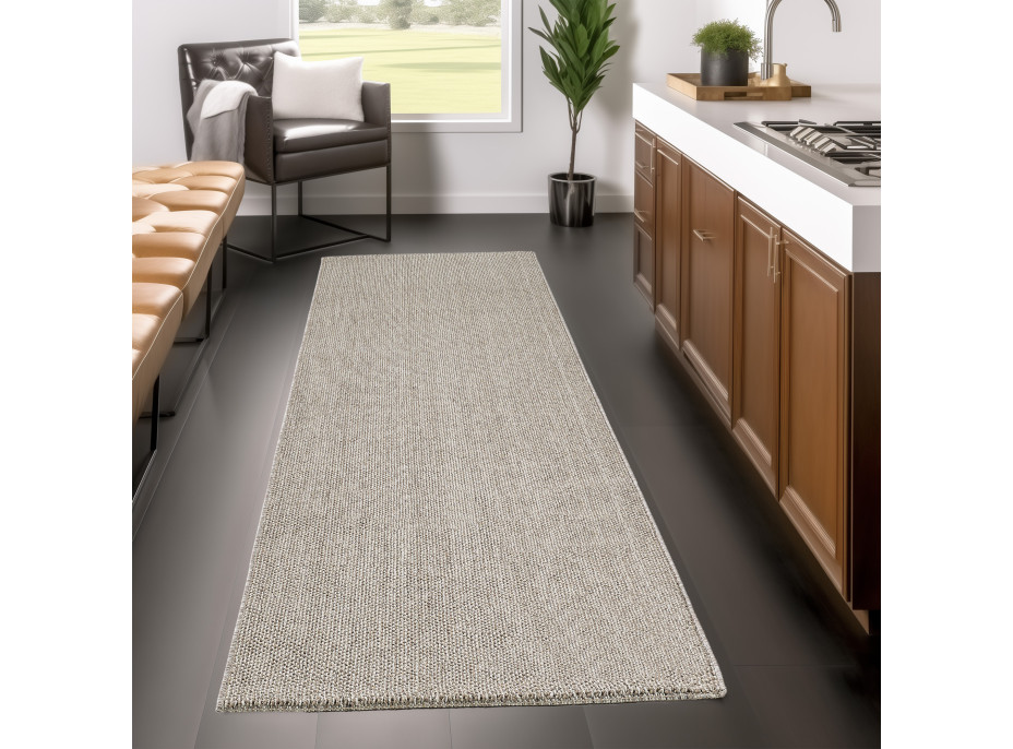 Kusový koberec Loom 4300 Brown kruh