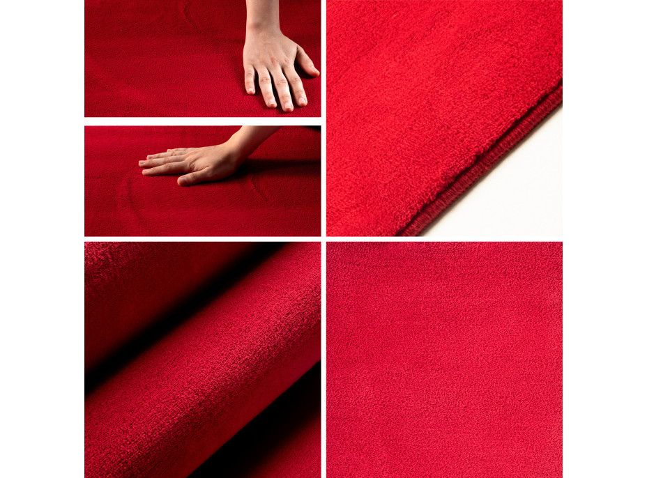 Kusový koberec Sky 5400 Red kruh