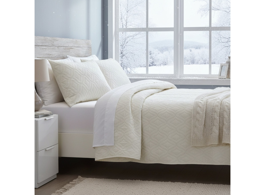 Povlak na polštář VISTA Velvet - 45x45 cm - krémový