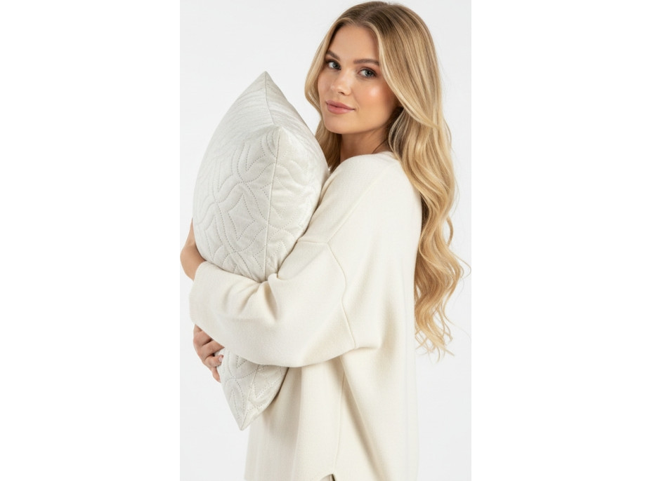 Povlak na polštář VISTA Velvet - 45x45 cm - krémový