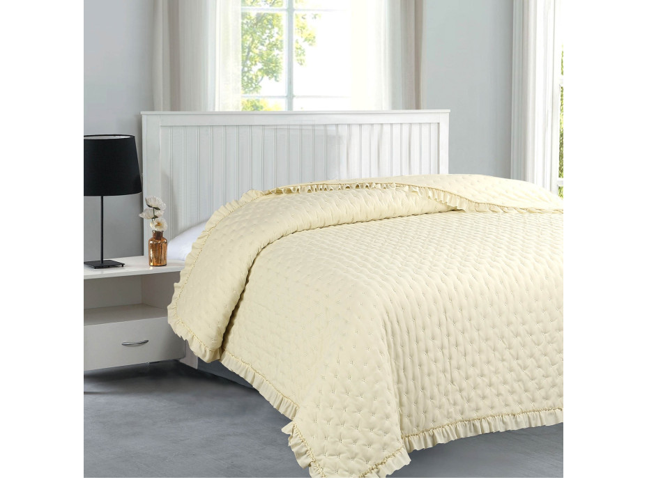 Přehoz na postel RITA 200x220 cm - krémový