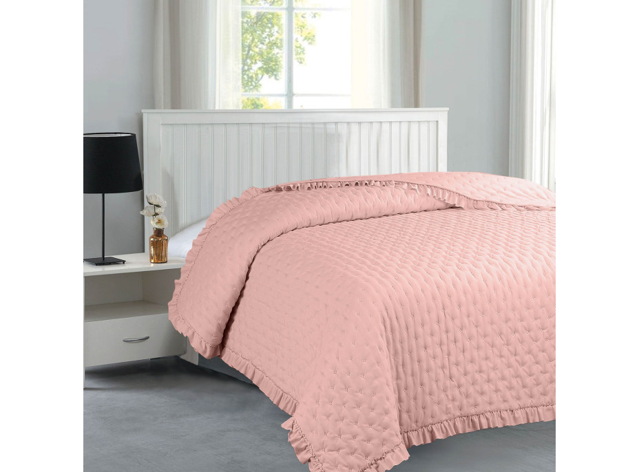 Přehoz na postel RITA 200x220 cm - růžový