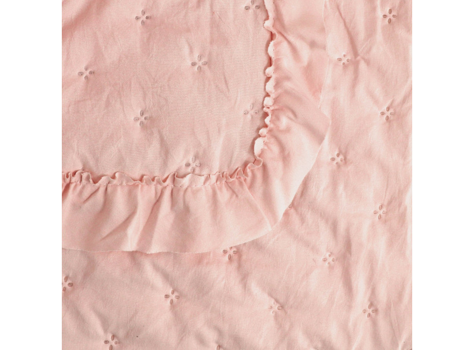 Přehoz na postel RITA 200x220 cm - růžový