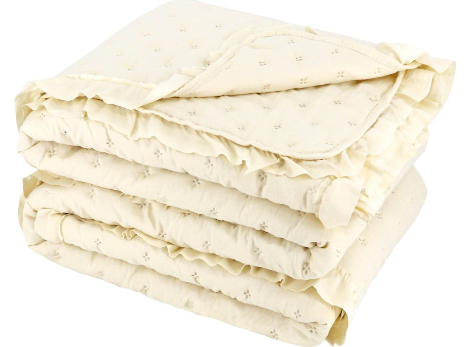 Přehoz na postel RITA 200x240 cm - krémový