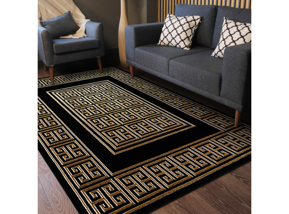 Kusový koberec Allure 1968 black/gold