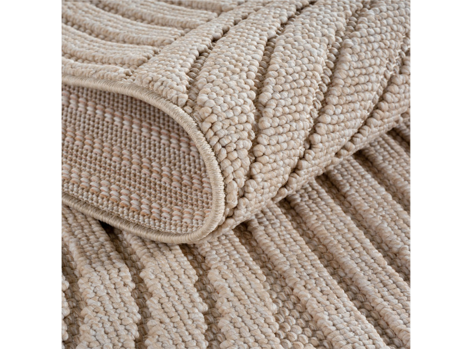 Kusový koberec Helix 2201 beige kruh