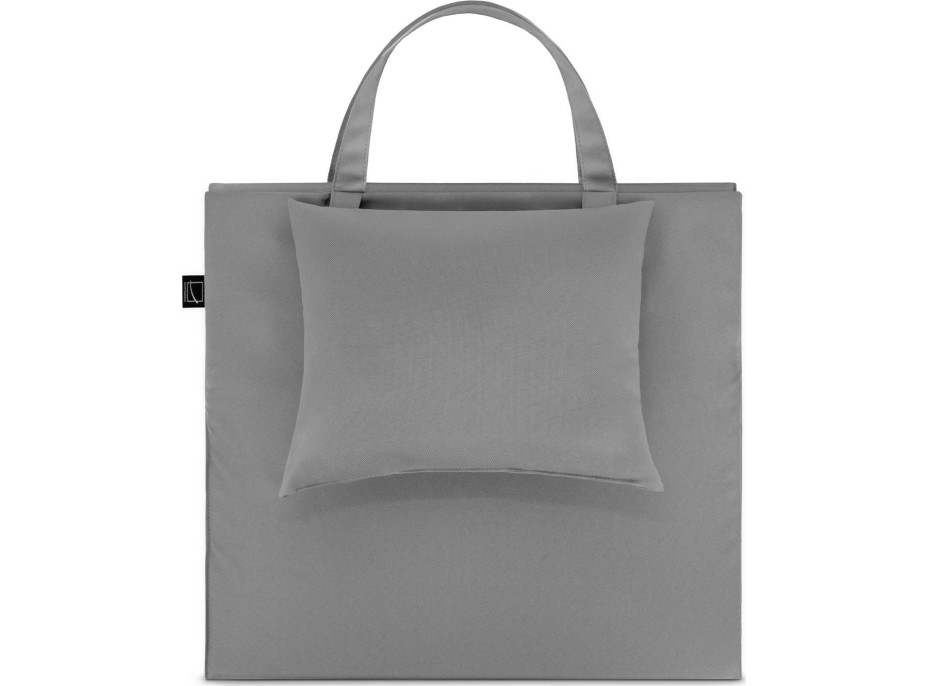 Skládací podložka SURVIVAL s polštářem - 180x50 cm - šedá