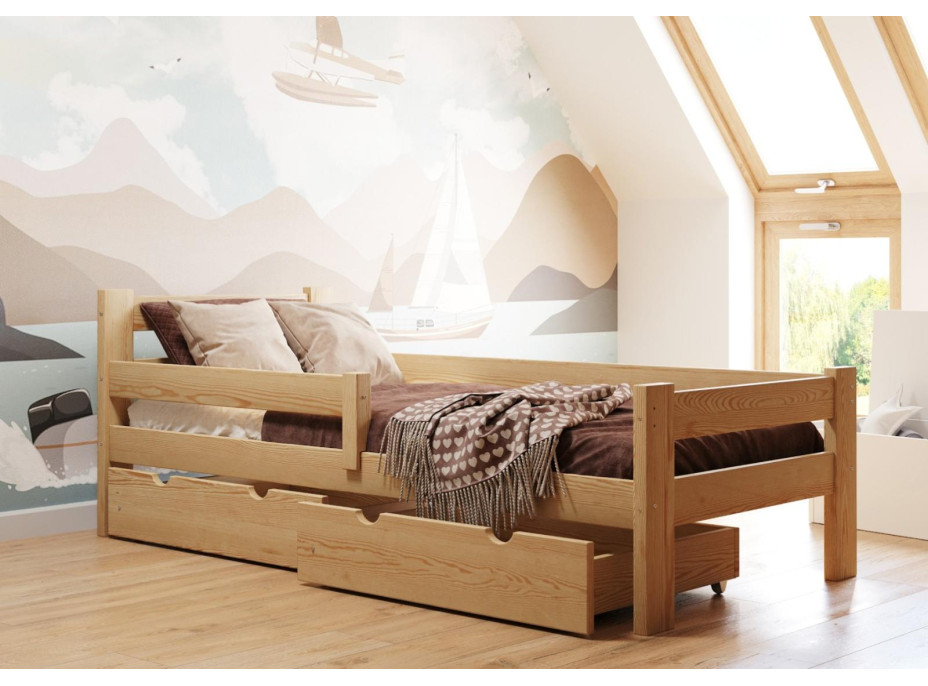 Dětská postel z masivu PAVLÍK MAX - 180x80 cm