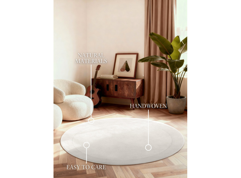 Kusový koberec Villeroy & Boch Kari 106281 Cream kruh