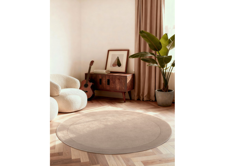 Kusový koberec Villeroy & Boch Kari 106282 Beige kruh