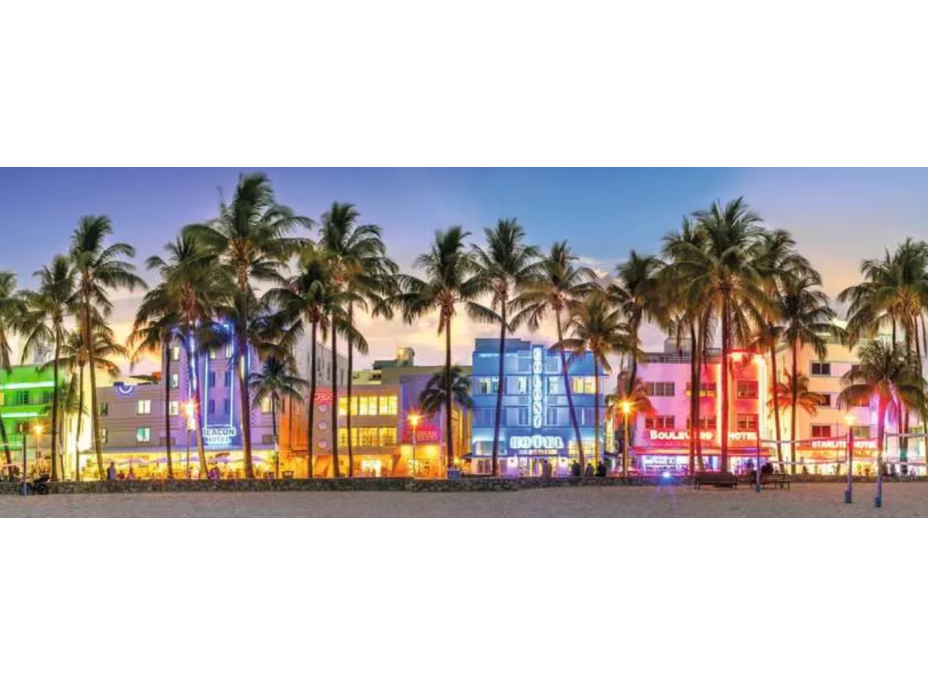 RAVENSBURGER Panoramatické puzzle Ocean Drive 1000 dílků